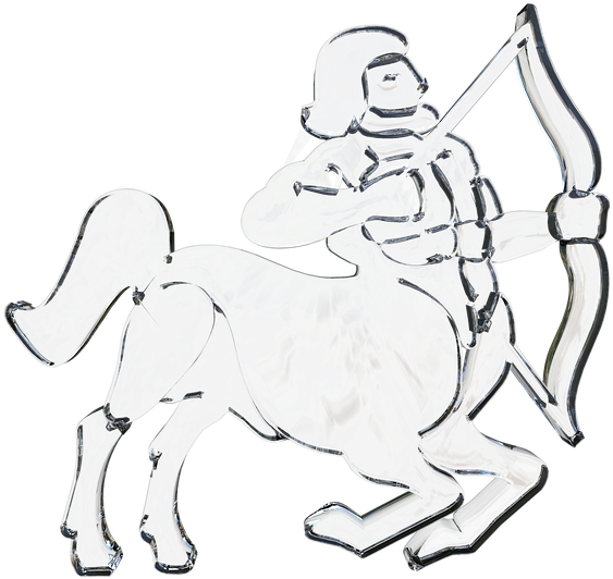 Sagittarius Zodiac Sign Artwork PNG Image