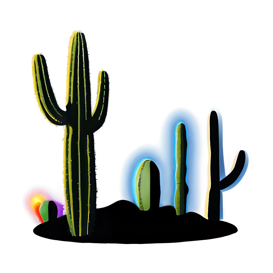 Saguaro Cactus Silhouette Png Oaw68 PNG Image