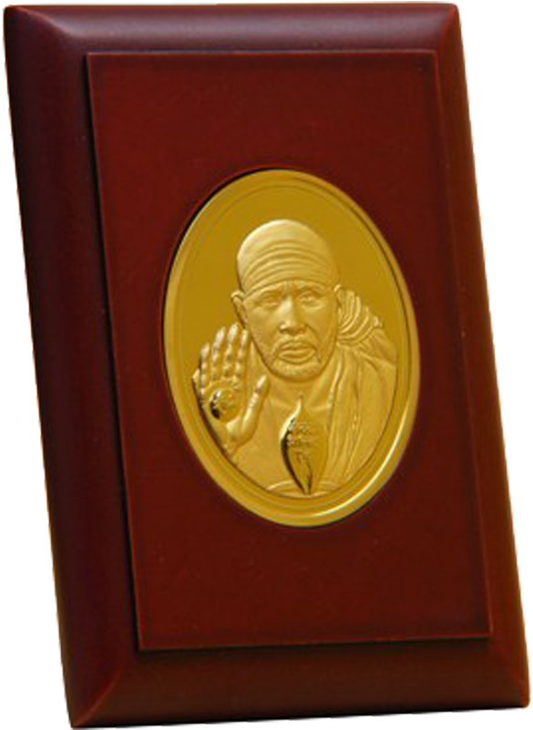 Sai Baba Relief Plaque PNG Image