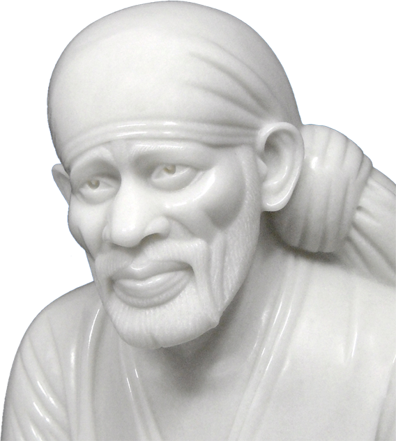 Sai Baba Statue Portrait PNG Image