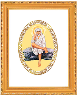 Sai Baba Traditional Portrait PNG Image