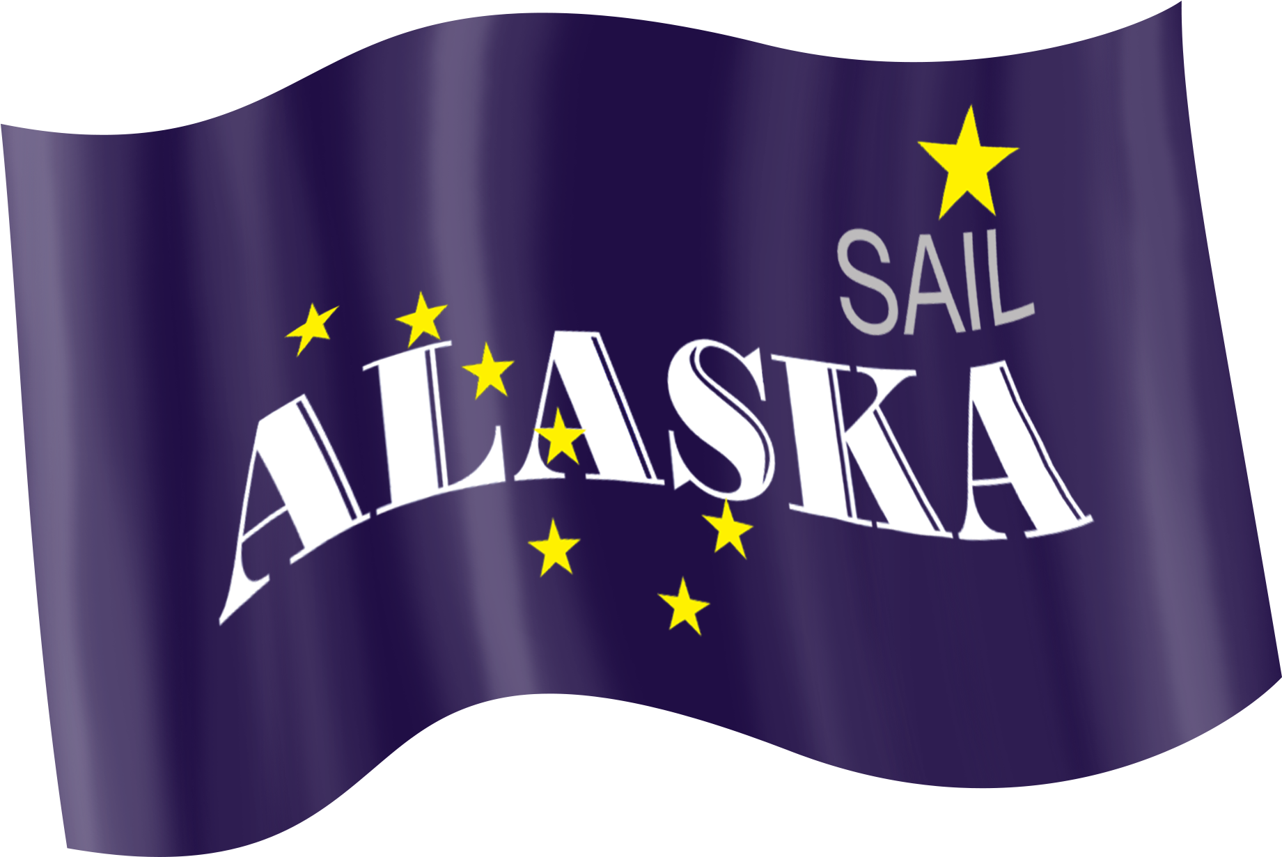 Sail Alaska Promotional Flag PNG Image