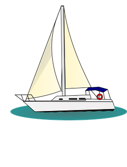 Sailboat Vector Art PNG Image