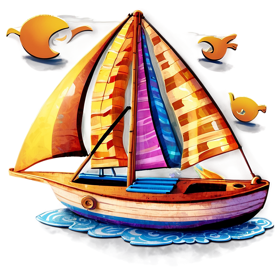 Sailboat Voyage Oh The Places You'll Go Png Opa93 PNG Image