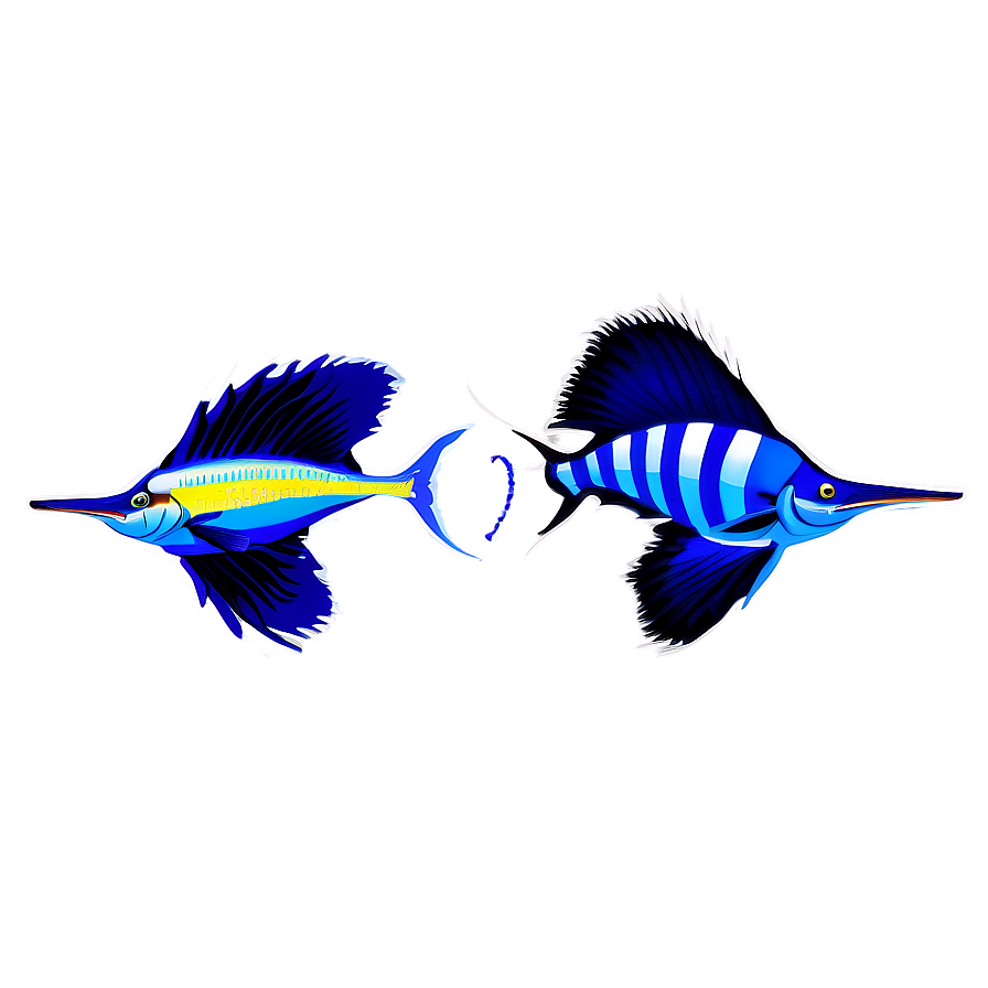 Sailfish And Coral Reef Png Ham65 PNG Image