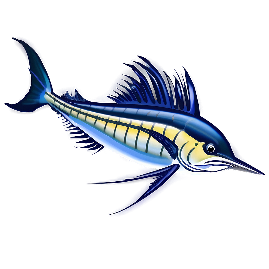 Sailfish Illustration Png Liv20 PNG Image