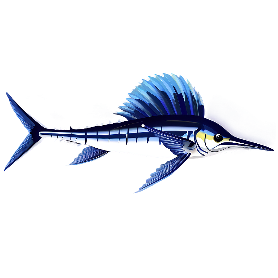 Sailfish Illustration Png Qpi PNG Image