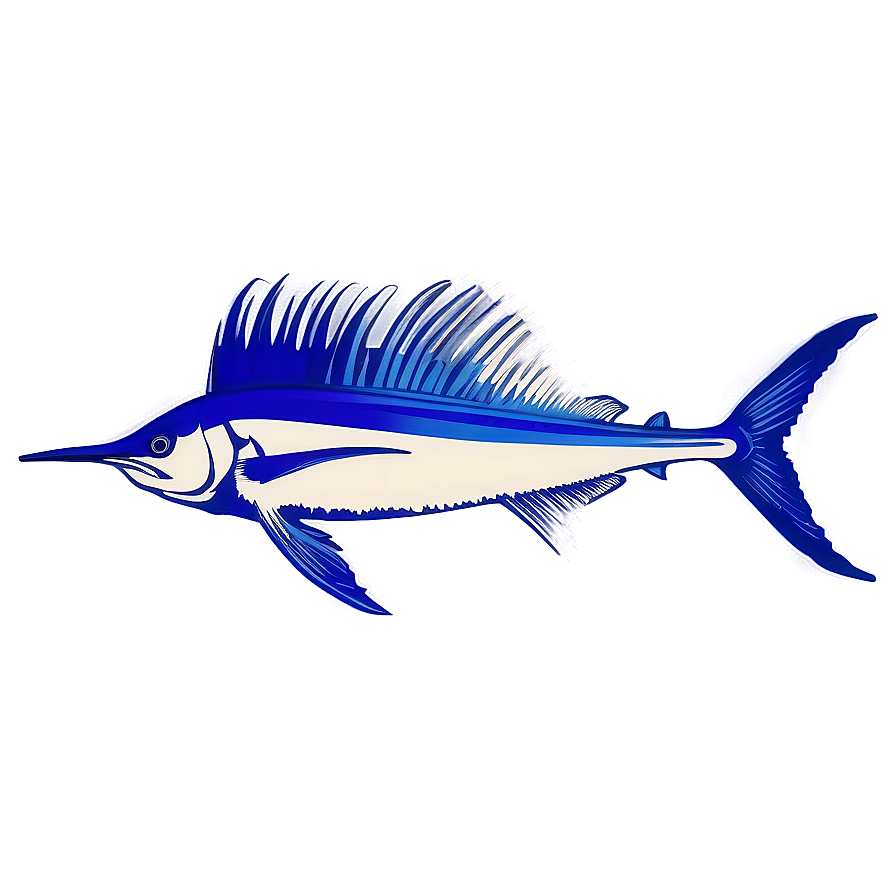 Sailfish In Deep Blue Png Wec PNG Image