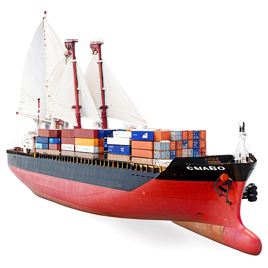 Sailing Cargo Ship Png Opo74 PNG Image