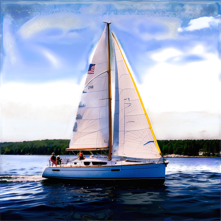 Sailing In Maine's Waters Png 15 PNG Image