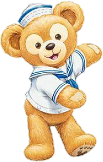 Sailor Teddy Bear Cartoon Sticker PNG Image