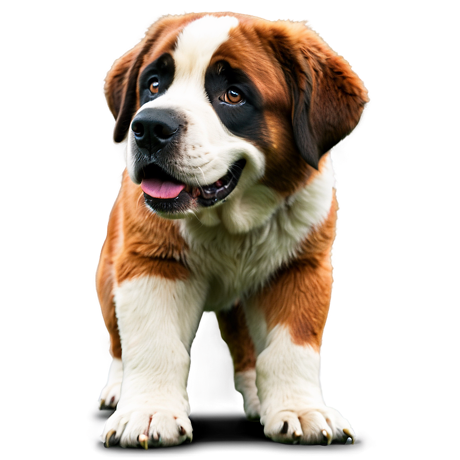 Saint Bernard Classic Stance Png Fqg9 PNG Image