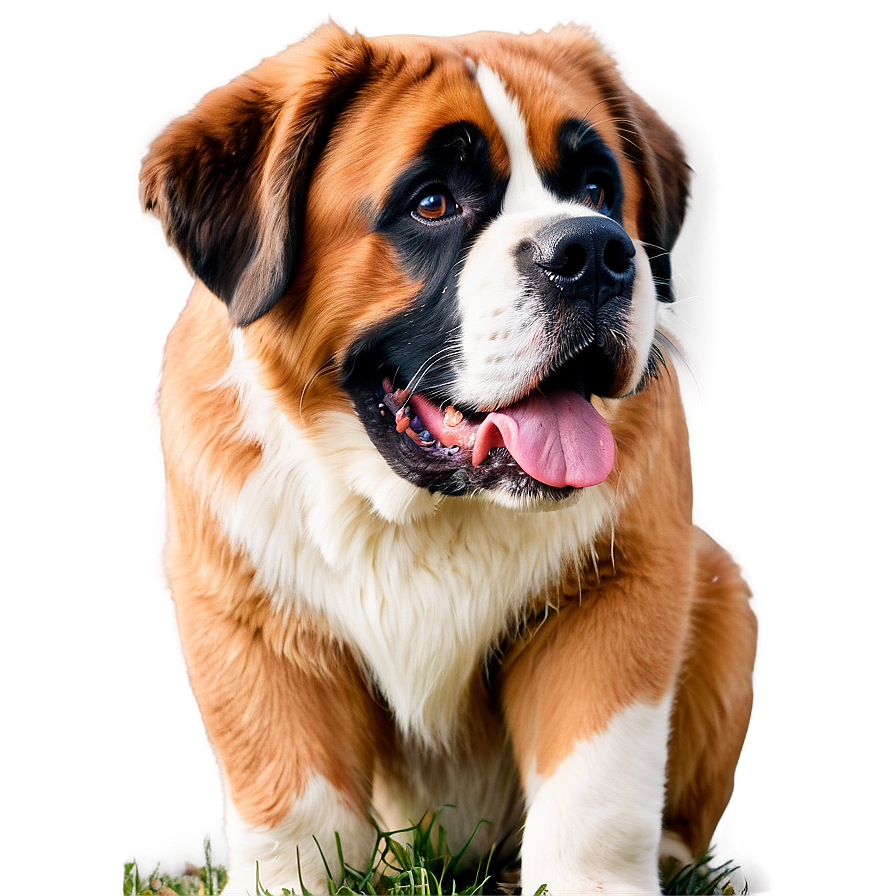 Saint Bernard Drool Face Png 06252024 PNG Image