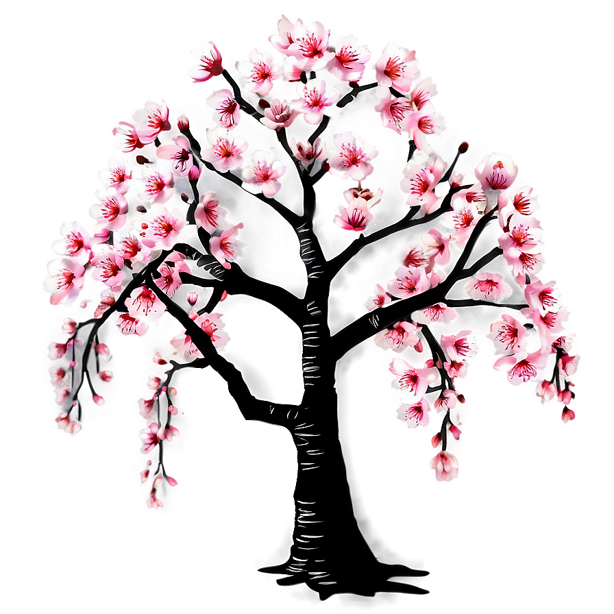 Sakura Cherry Tree Png Hhu PNG Image