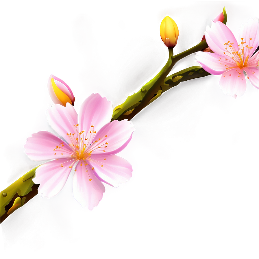 Sakura Flower Border Png Daw28 PNG Image