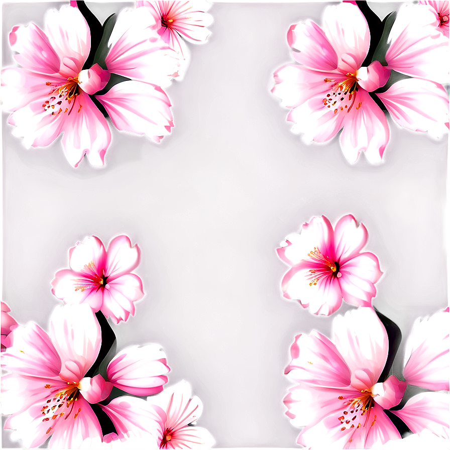 Sakura Flower Pattern Png 06202024 PNG Image