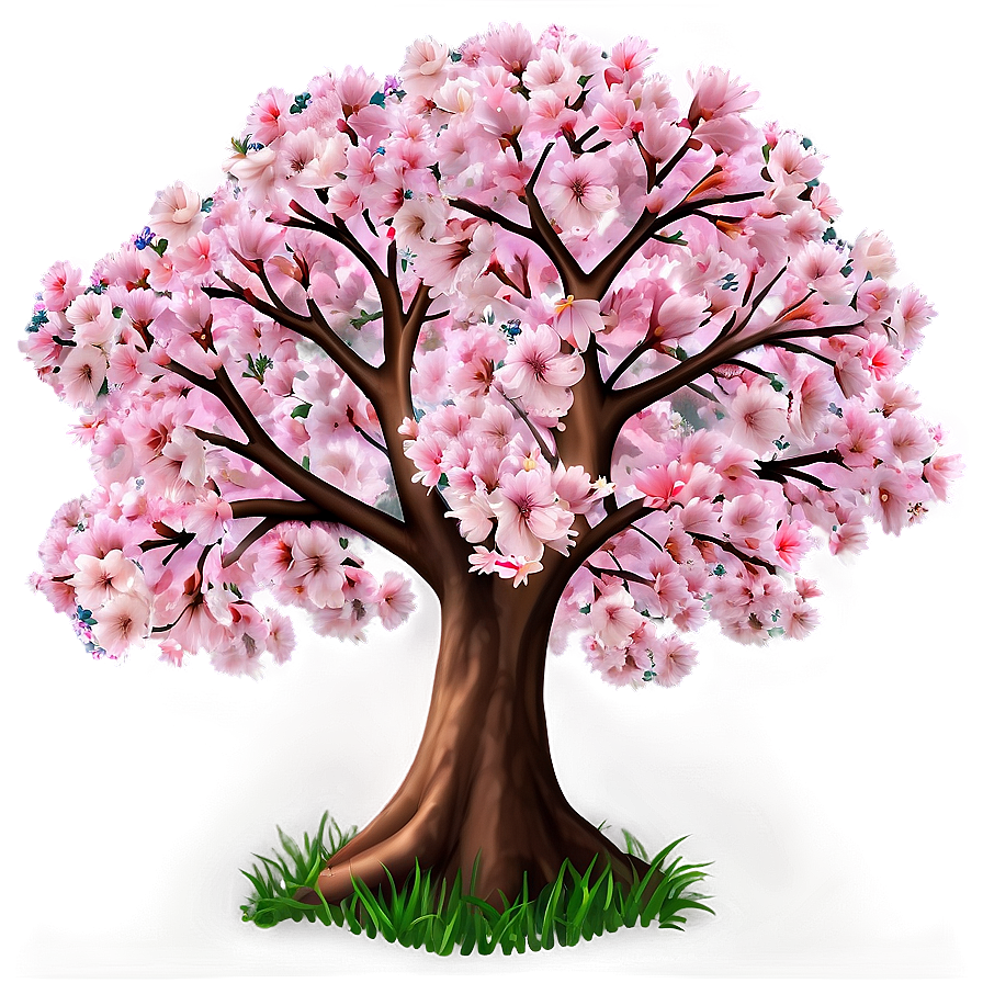 Sakura Tree By The River Png Fvq PNG Image