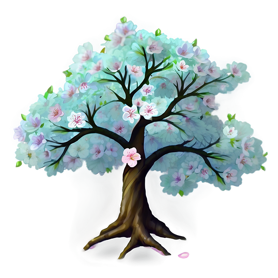 Sakura Tree In Anime Style Png 47 PNG Image