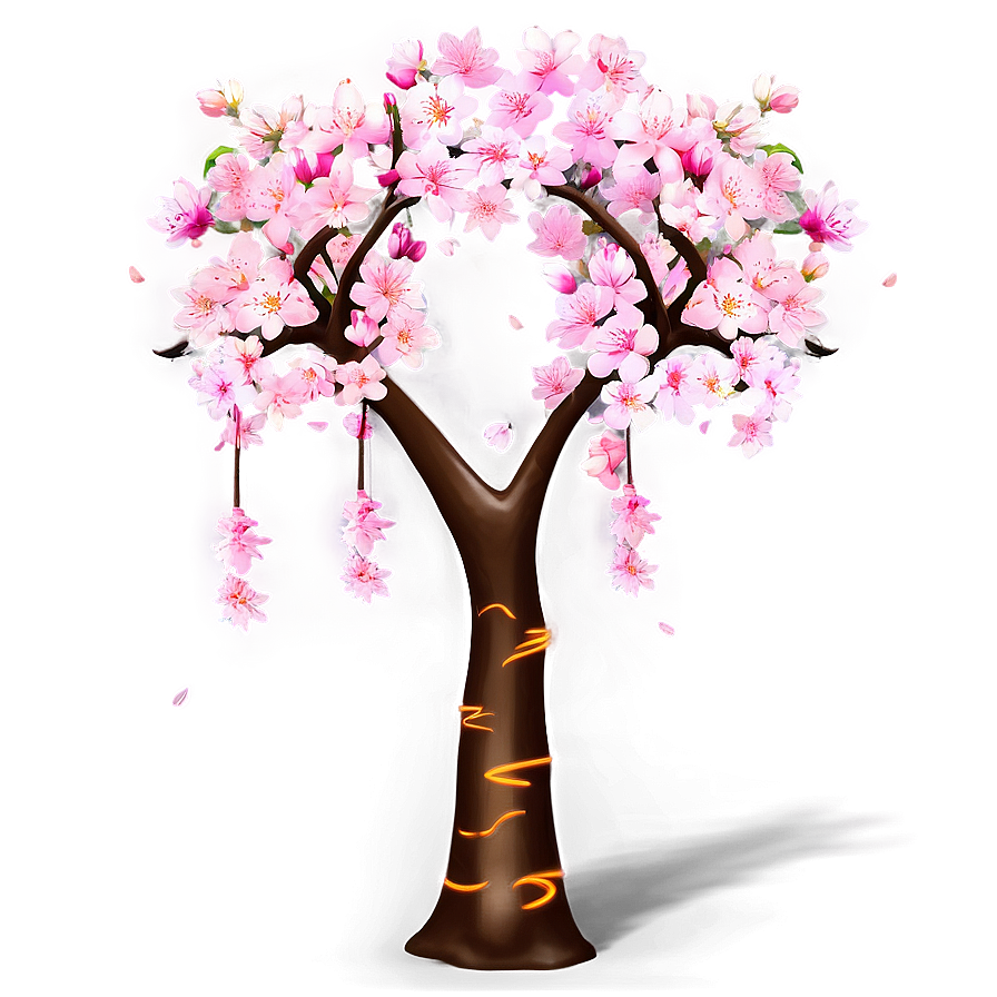 Sakura Tree With Festival Background Png 06122024 PNG Image