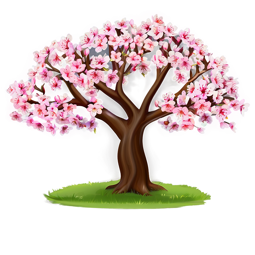 Sakura Tree With Festival Background Png 49 PNG Image