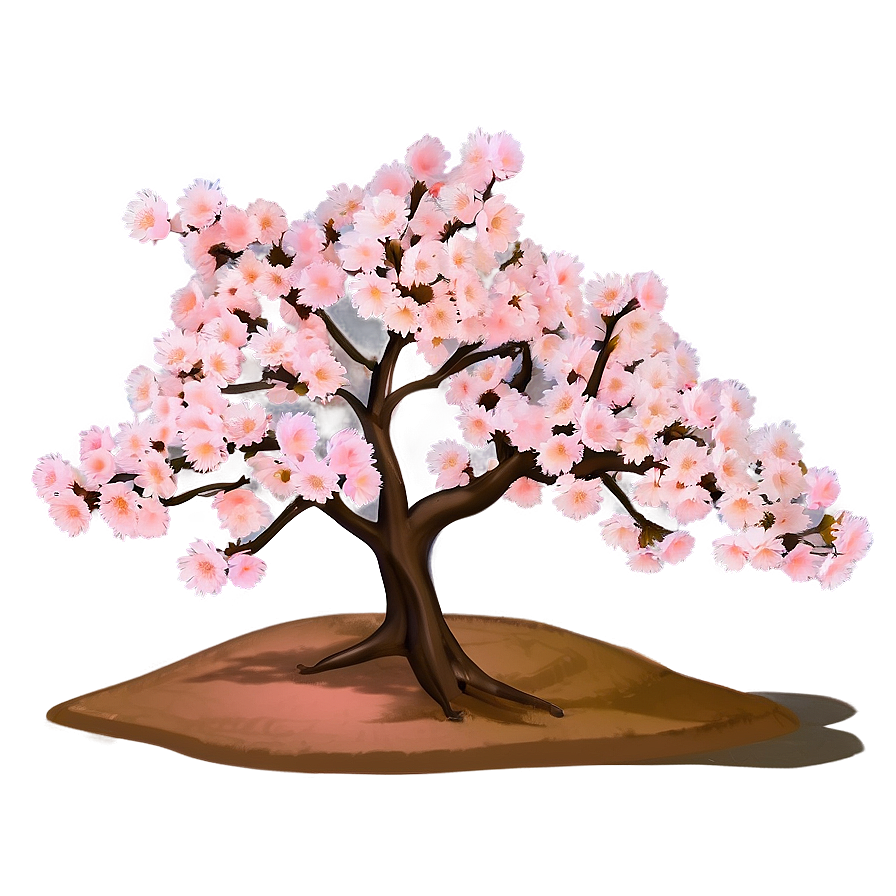 Sakura Tree With Soft Pastel Colors Png Fvp10 PNG Image