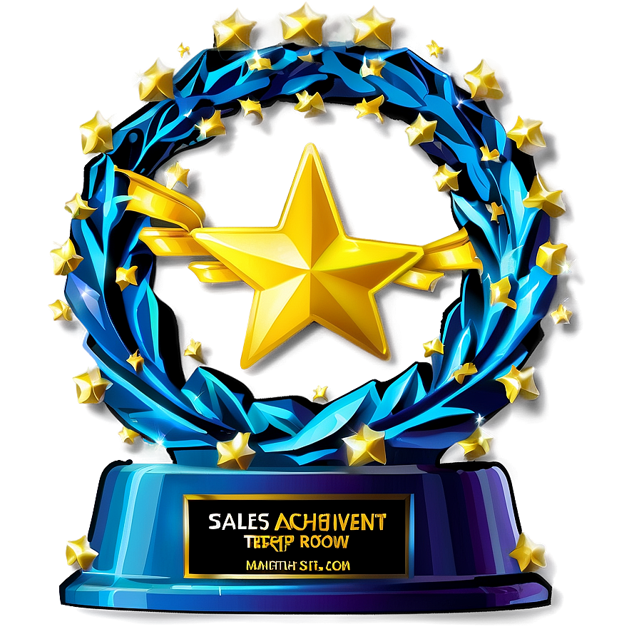 Sales Achievement Trophy Png 05042024 PNG Image