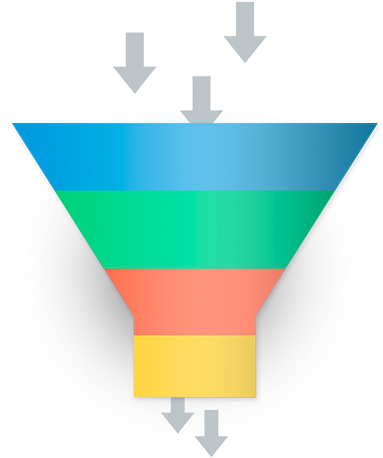 Sales Funnel Graphic PNG Image