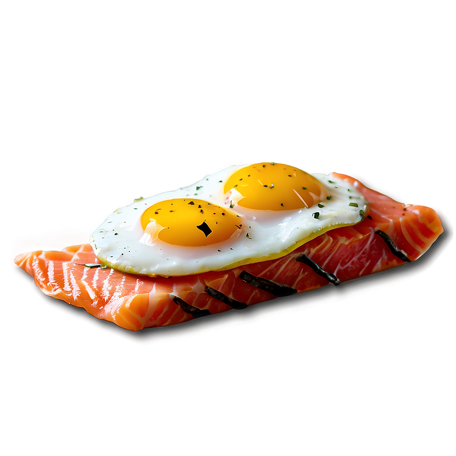 Salmon And Egg Breakfast Png Qkj PNG Image