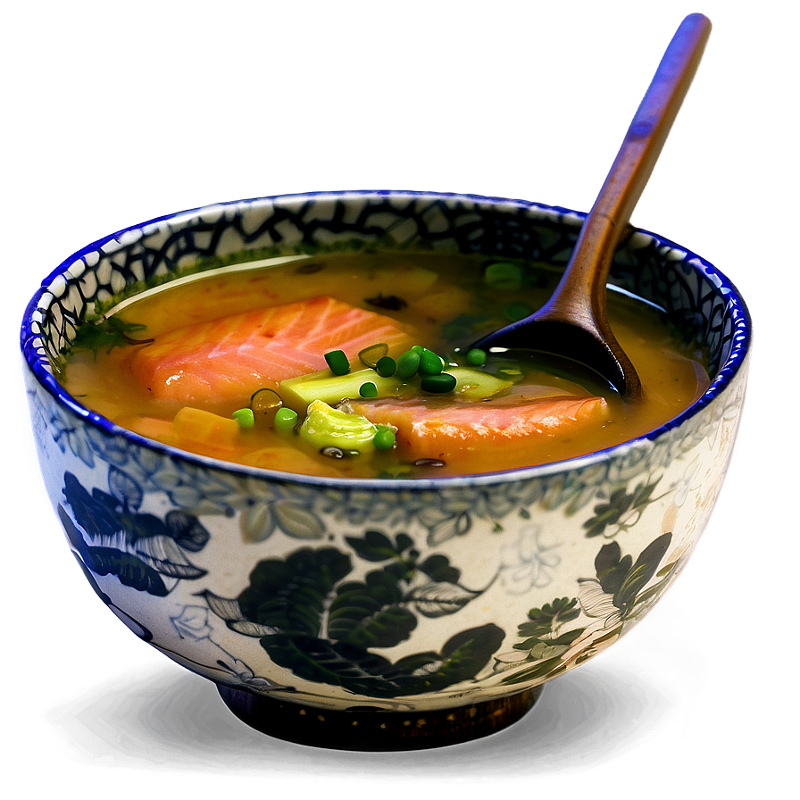 Salmon Miso Soup Png Ney PNG Image