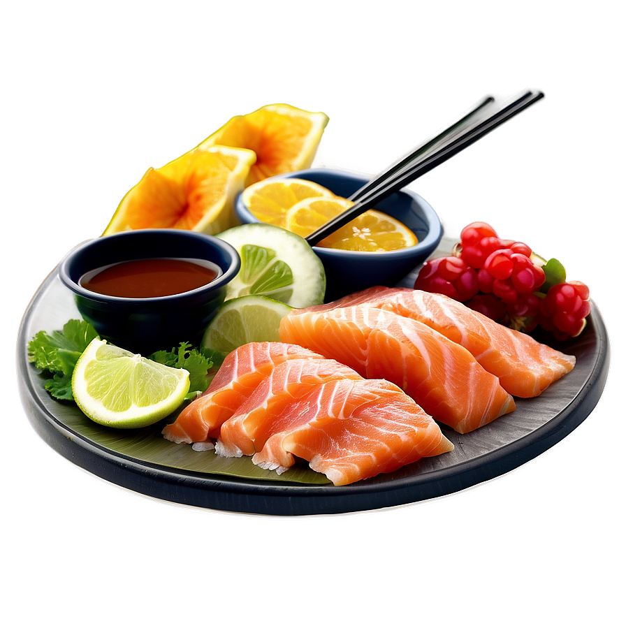 Salmon Sashimi Platter Png Rup PNG Image