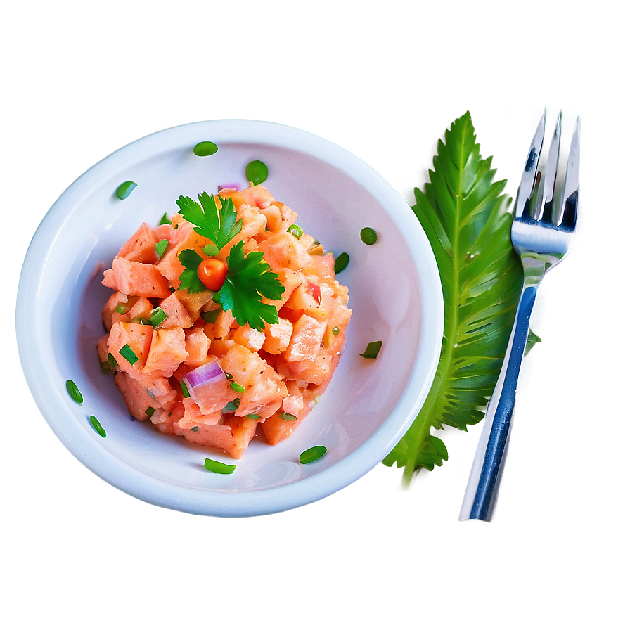 Salmon Tartare Dish Png Rks PNG Image