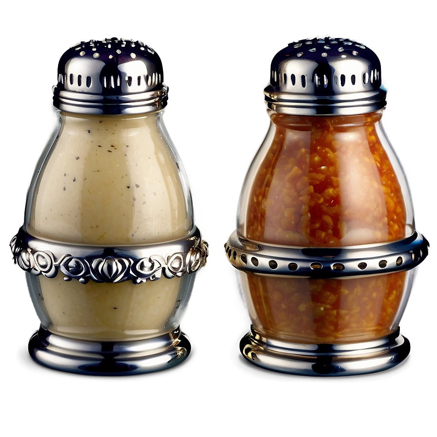 Salt And Pepper Shakers With Labels Png 69 PNG Image