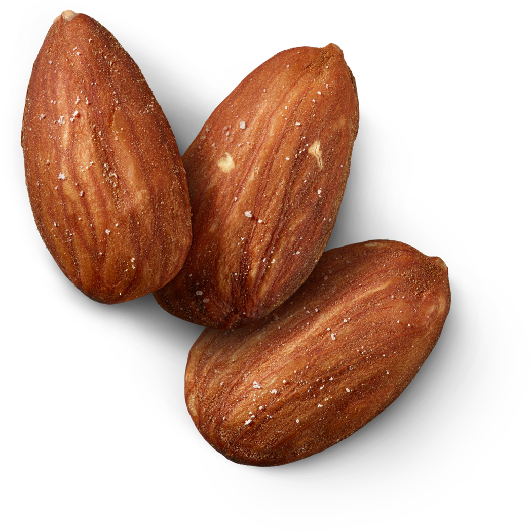 Salted Almonds Isolated PNG Image