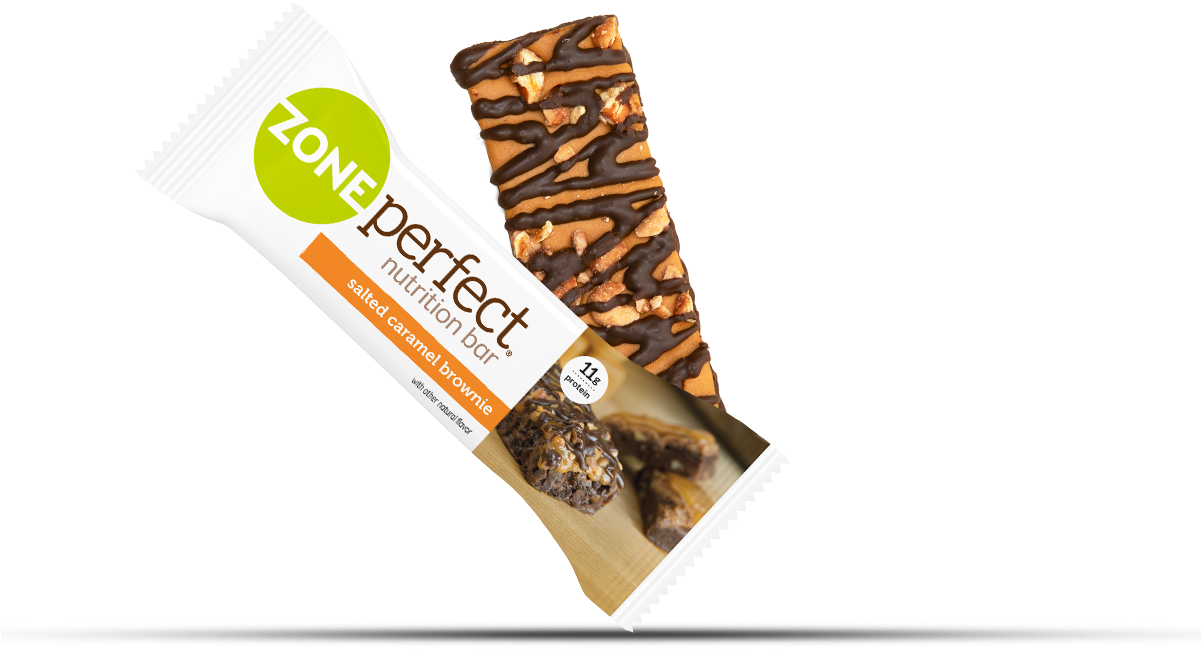 Salted Caramel Brownie Nutrition Bar Packaging PNG Image