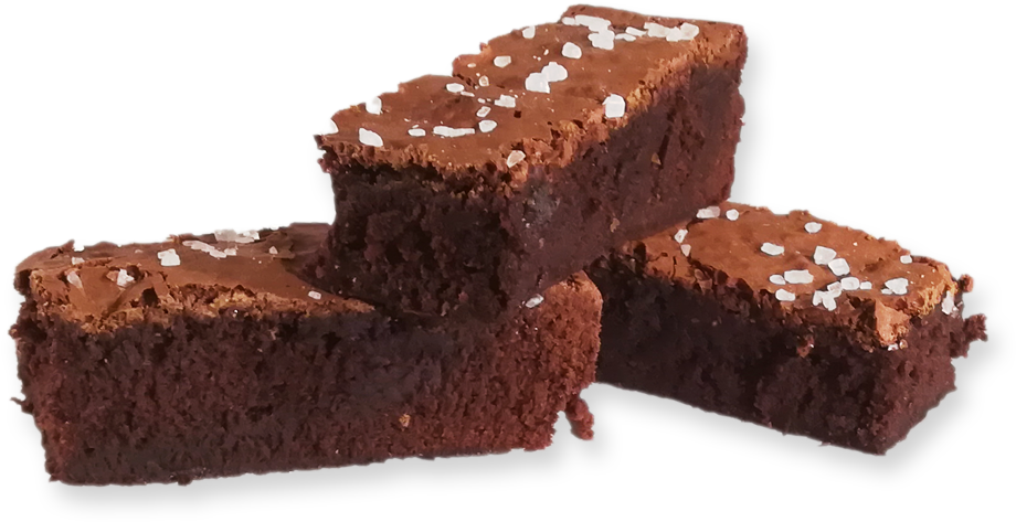 Salted Chocolate Brownies PNG Image