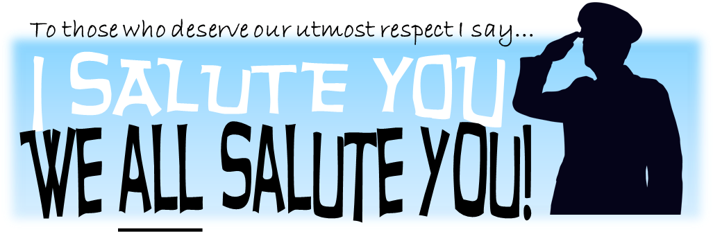 Saluting Respect Graphic PNG Image