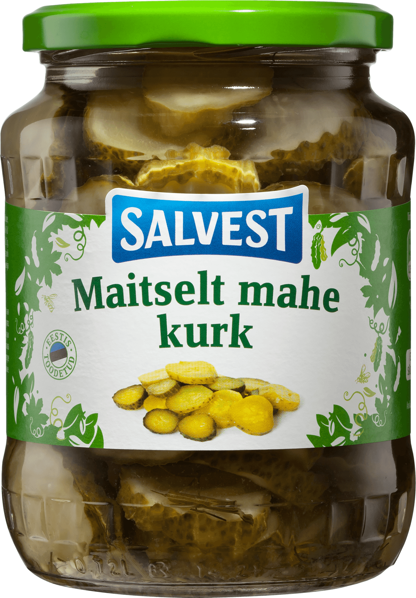 Salvest Pickled Cucumbers Jar PNG Image