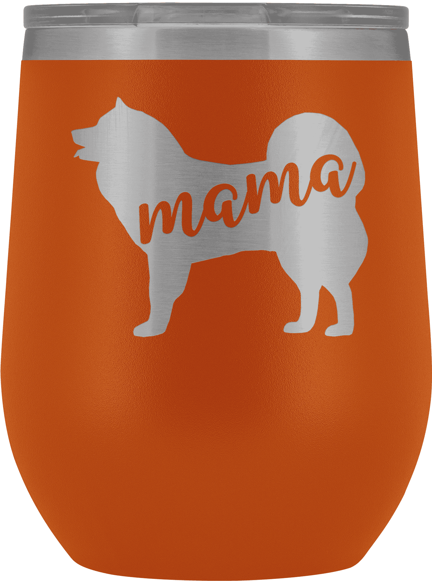 Samoyed Mama Engraved Tumbler PNG Image