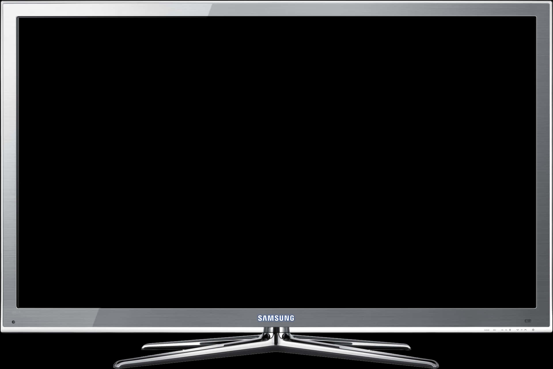 Samsung Flat Screen T Vwith Stand PNG Image