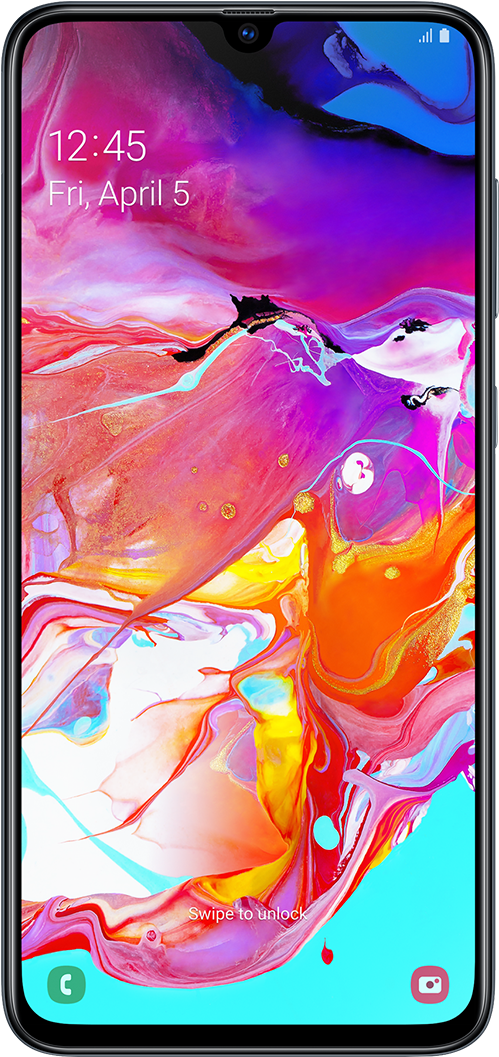 Samsung Galaxy Colorful Lock Screen PNG Image