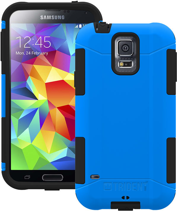 Samsung Galaxy Phonein Blue Case PNG Image