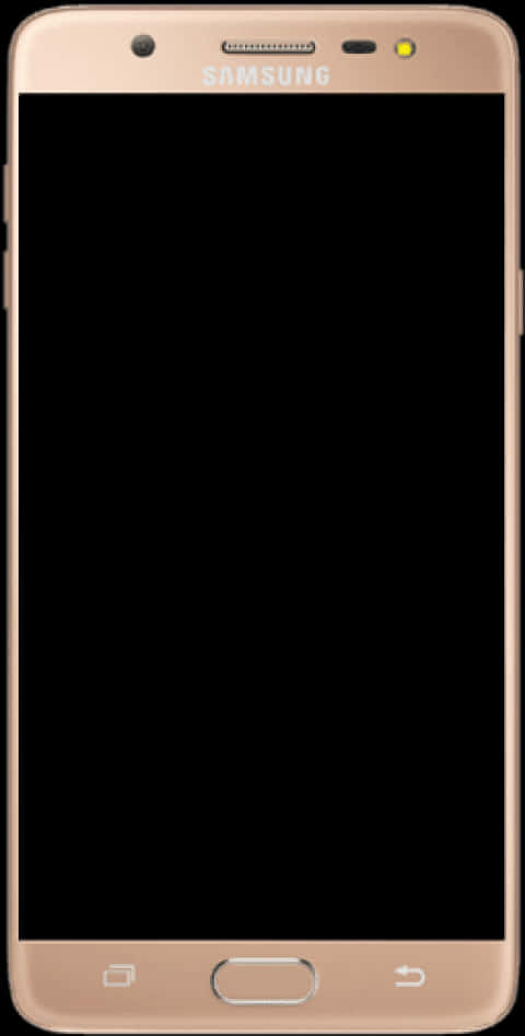 Samsung Gold Smartphone Display PNG Image