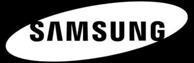 Samsung Logo Blackand White Ellipse PNG Image