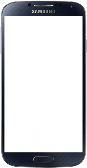 Samsung Smartphone Blank Screen PNG Image