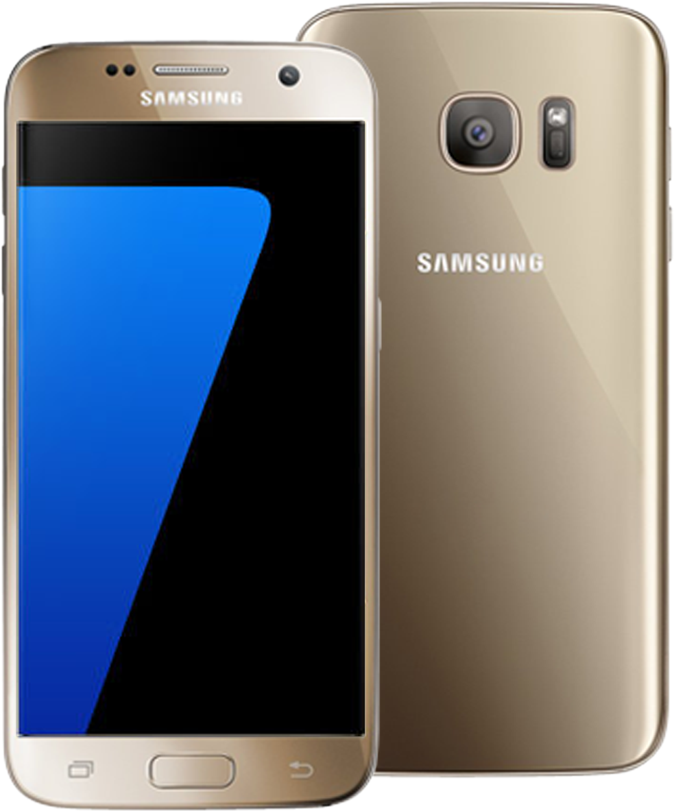 Samsung Smartphone Front Back View PNG Image