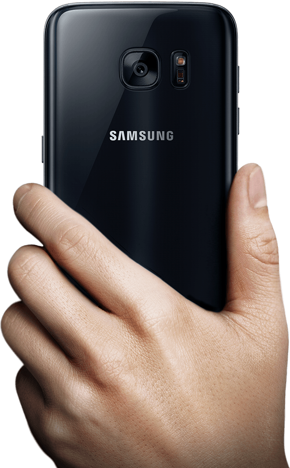 Samsung Smartphonein Hand PNG Image