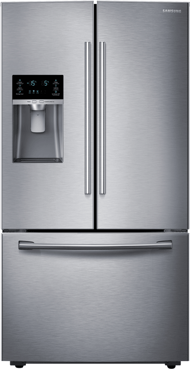 Samsung Stainless Steel French Door Refrigerator PNG Image