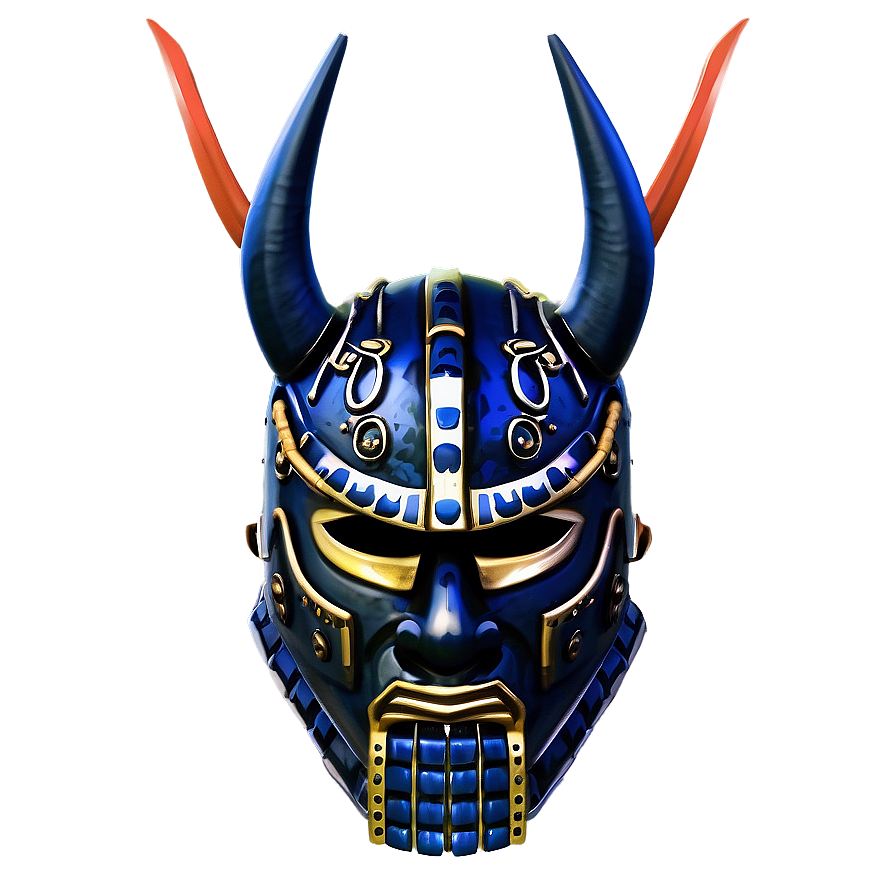 Samurai Helmet With Mask Png Rcv PNG Image