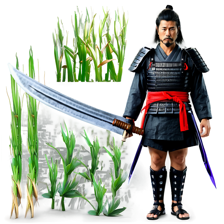 Samurai With Spear Png Fob68 PNG Image