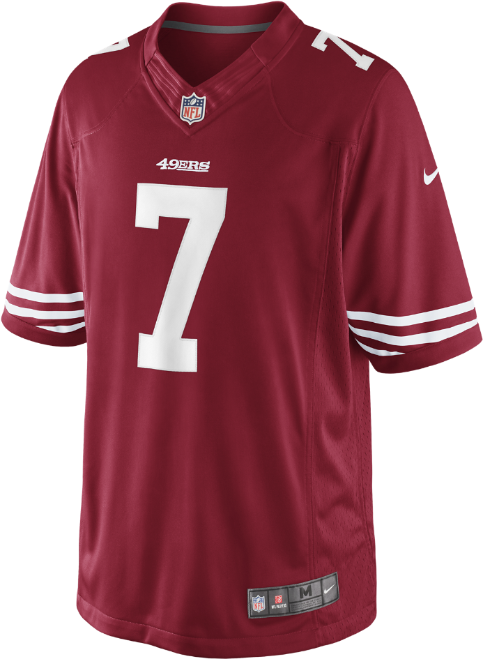 San Francisco49ers Number7 Jersey PNG Image